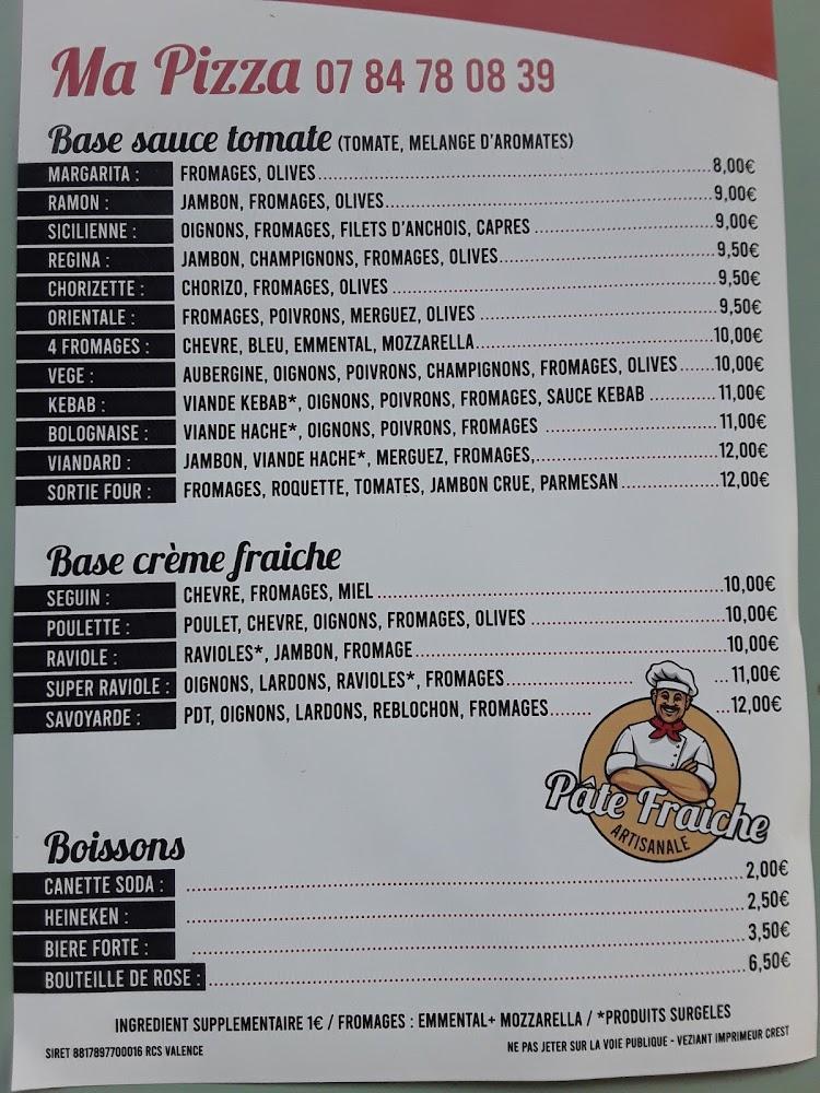 Ma pizza - Menu Image 1