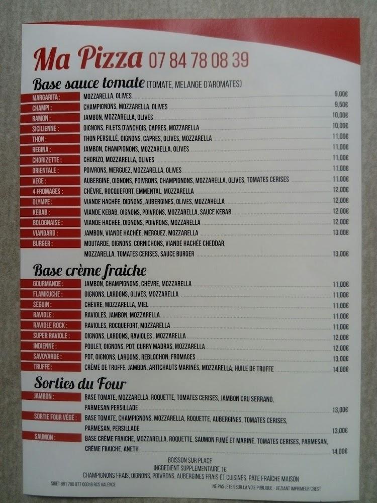 Ma pizza - Menu Image 2